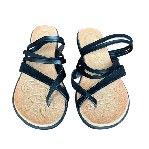 b.o.c. Black Strappy Sandals Size 10 - Picture 1 of 10
